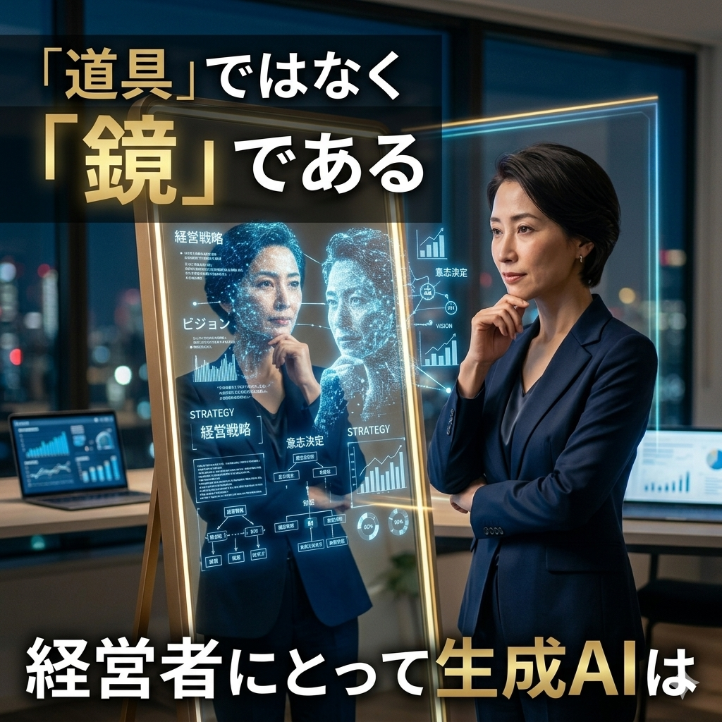経営者にとって、生成AIは「道具」ではなく「鏡」である